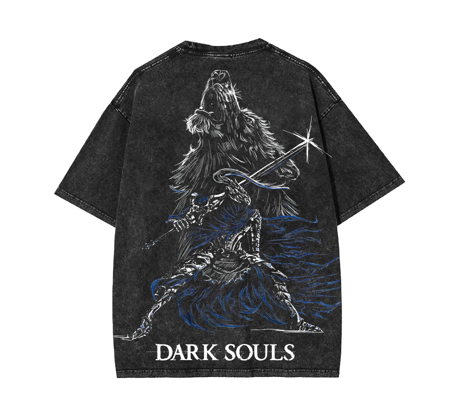 Dark Souls Artorias the Abysswalker Game Vintage Washed Tee [TPR] - Image 3